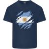 Torn Argentina Flag Argentinian Day Football Unisexs Light Cotton Tshirt