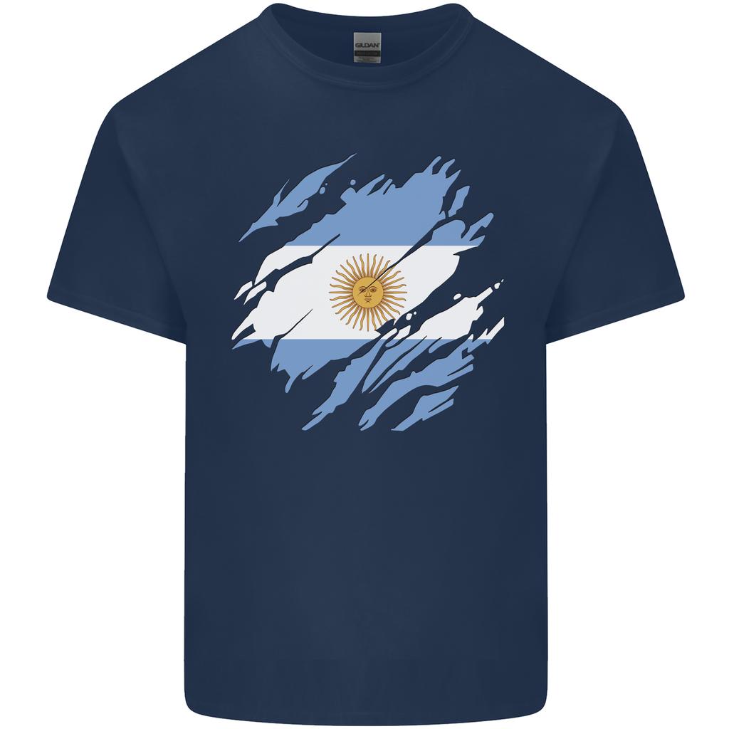 Torn Argentina Flag Argentinian Day Football Unisexs Light Cotton Tshirt