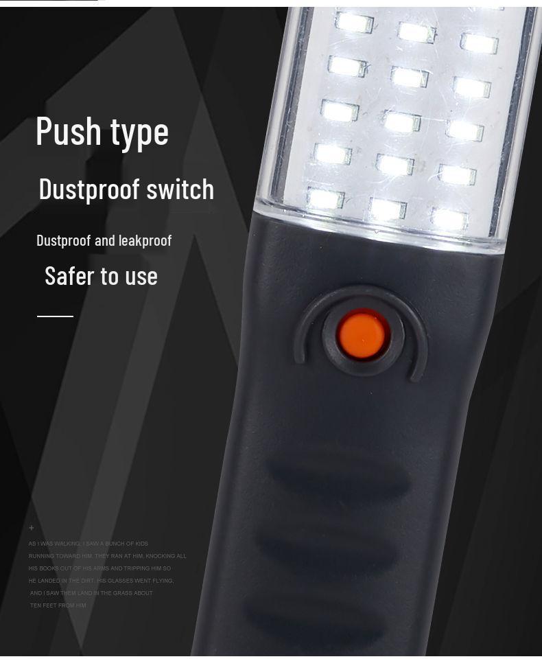Rechargeable Strong Magnetic LED Work Light: Multi-functional for Auto Repair, Inspection, Outdoor, Camping, and Emergency Use.
