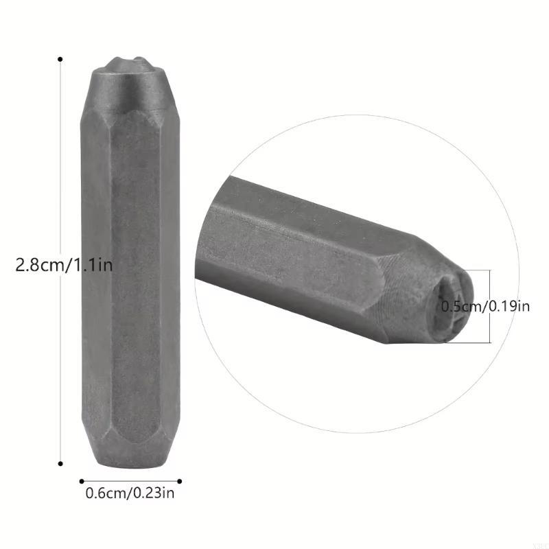 38Pcs 3mm Number and Letter Stamp Leather Punching Set, Leather Embossing Stamp X3UC