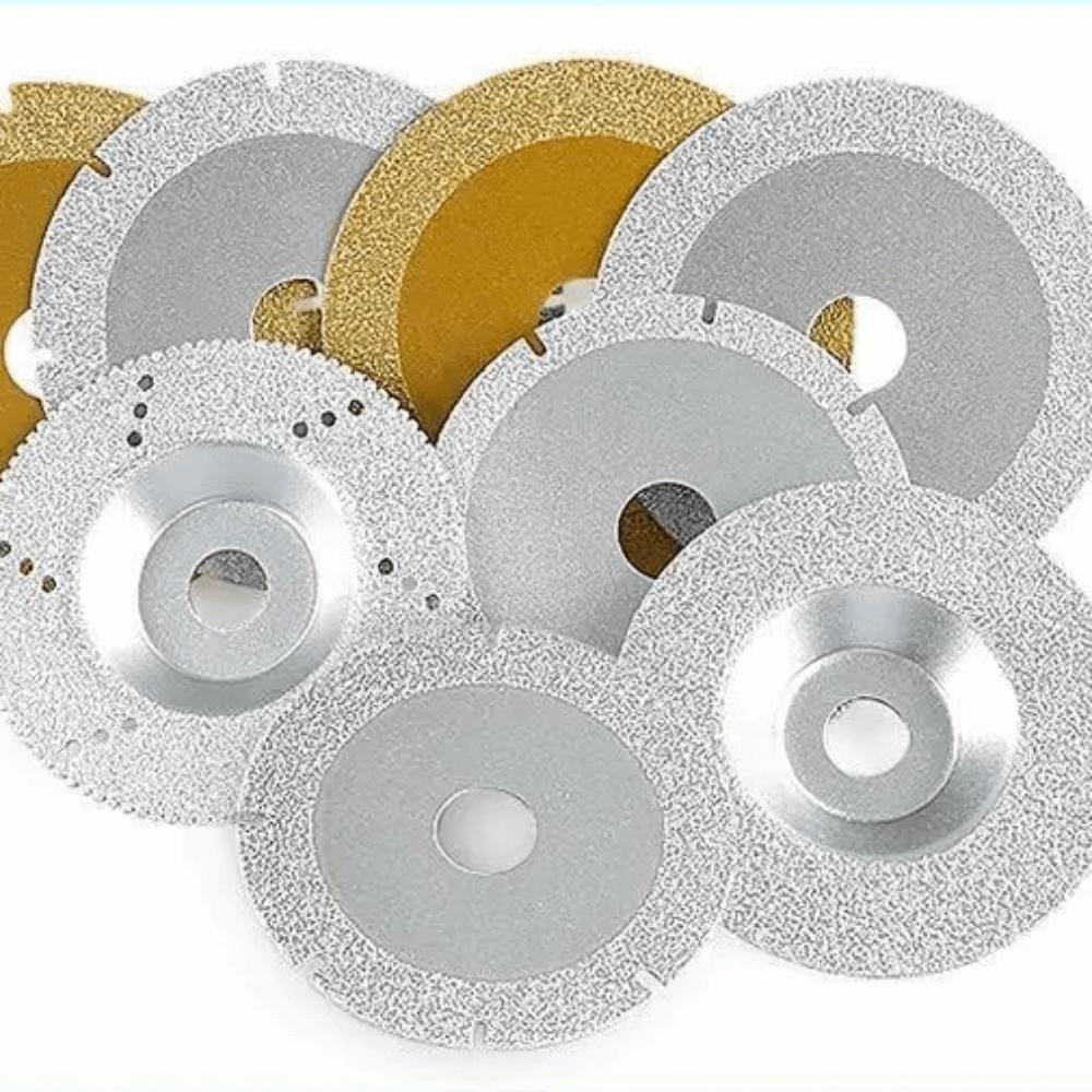 Silver/Gold Brazed Diamond Cutting Disc Multi-Material Cutter Wheel Quartz Stone Jade