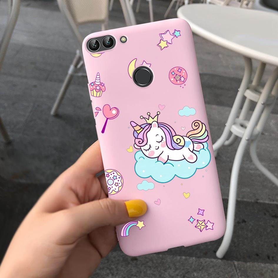 For Huawei P Smart Case For Huawei P Smart 2018 Daisy Flower Phone Case FIG-LX1 Soft Tpu Silicone Back Cover On PSmart 5.65" Bag