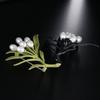 Hot Pearl Brooch Brooch Premium Light Luxury, Clothing Accessories Pin Jewelry Enamel Placket