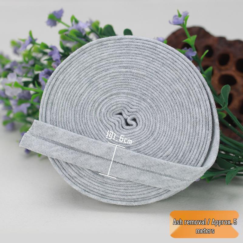 Elastic Cotton Knit Piping Tape for Baby Clothes and No-Iron Decoration