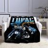 Hip-hop 2PAC Printed Blanket Picnic Blanket Warm Blankets Outdoor Blanket Home Bed Linings Blankets for Beds Birthday Gift