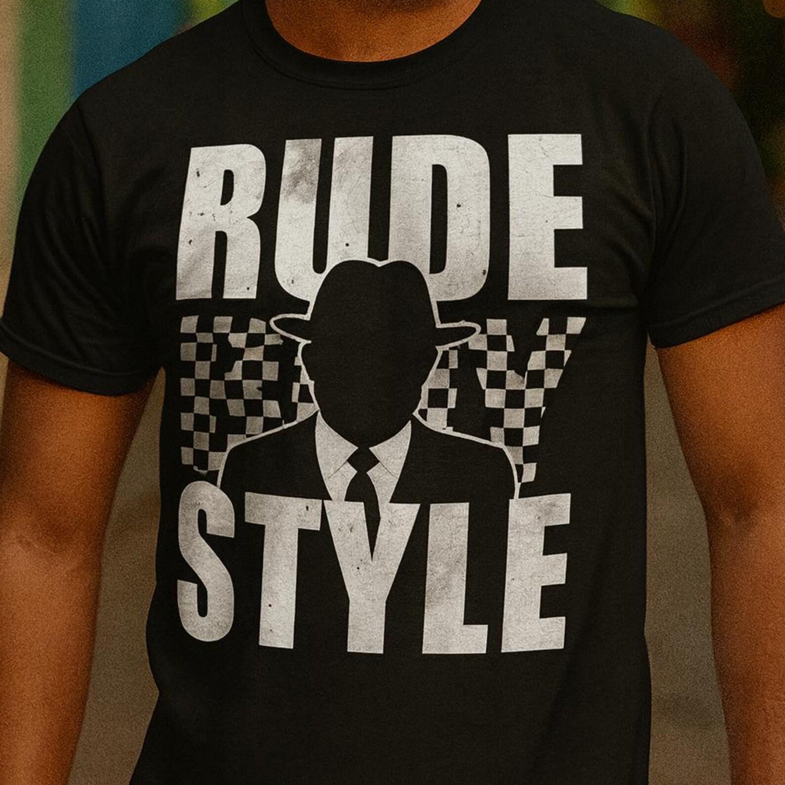 Rude Boy Style Graphic Tee: Unisex Heavy Cotton Streetwear 4XL
