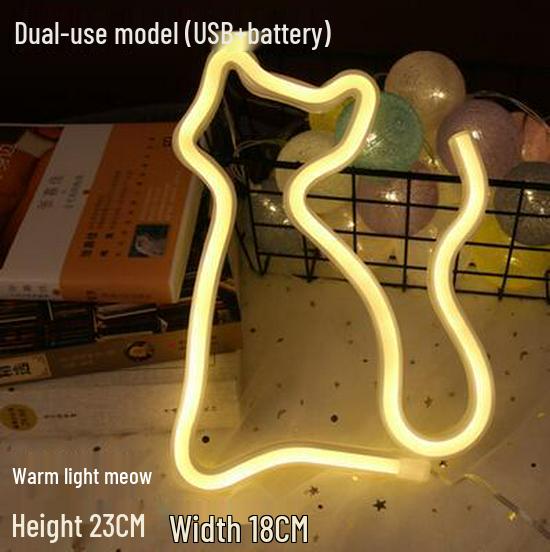 Manufacturer's New LED Neon Light: Lightning Cloud, Planet, Heart, Rainbow – Perfect for Christmas Night Décor.