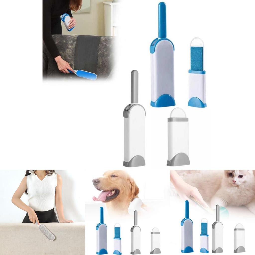 Rechargeable Clothes Lint Brush Roller With Static Dust Fur Remover For Home And Travel