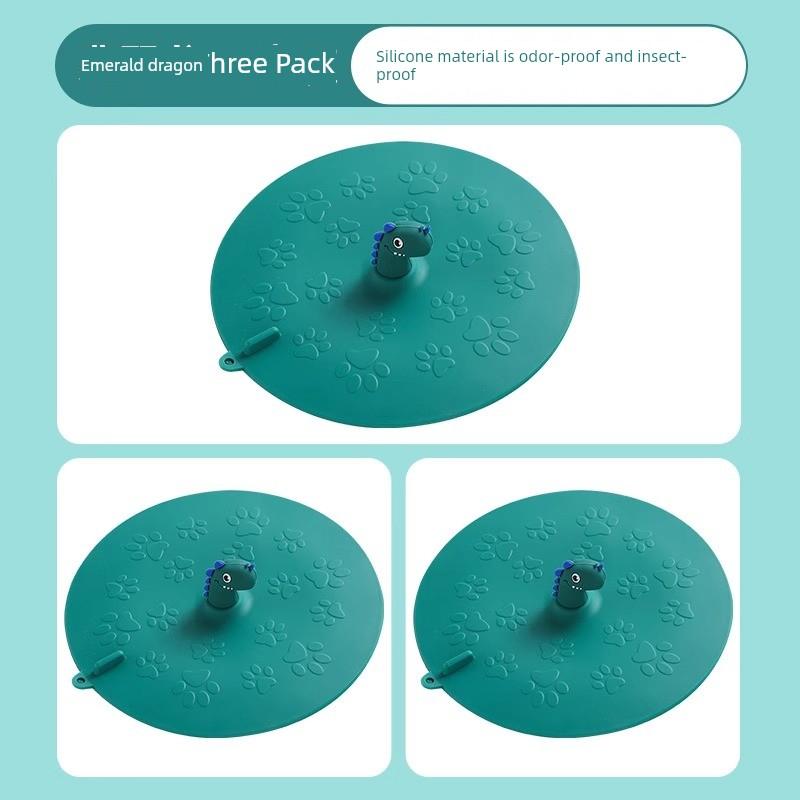 Floor Drain Anti-Odor Silicone Mat, Sewer Plug to Prevent Odor Return, Bathroom Anti-Odor Sealing Cover, Toilet Anti-Insect Device
