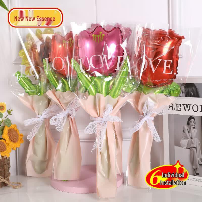 Flower Balloon Bouquet Gift Set