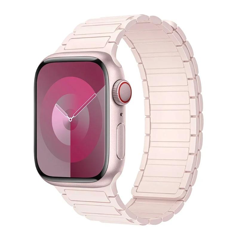 Magnetic Loop for Apple Watch 44mm 40mm 49mm 45mm 41mm 46mm Silicone Bracelet for IWatch Series 12 11 10 9 8 7 6 5 4 3 Se Ultra 2 Strap
