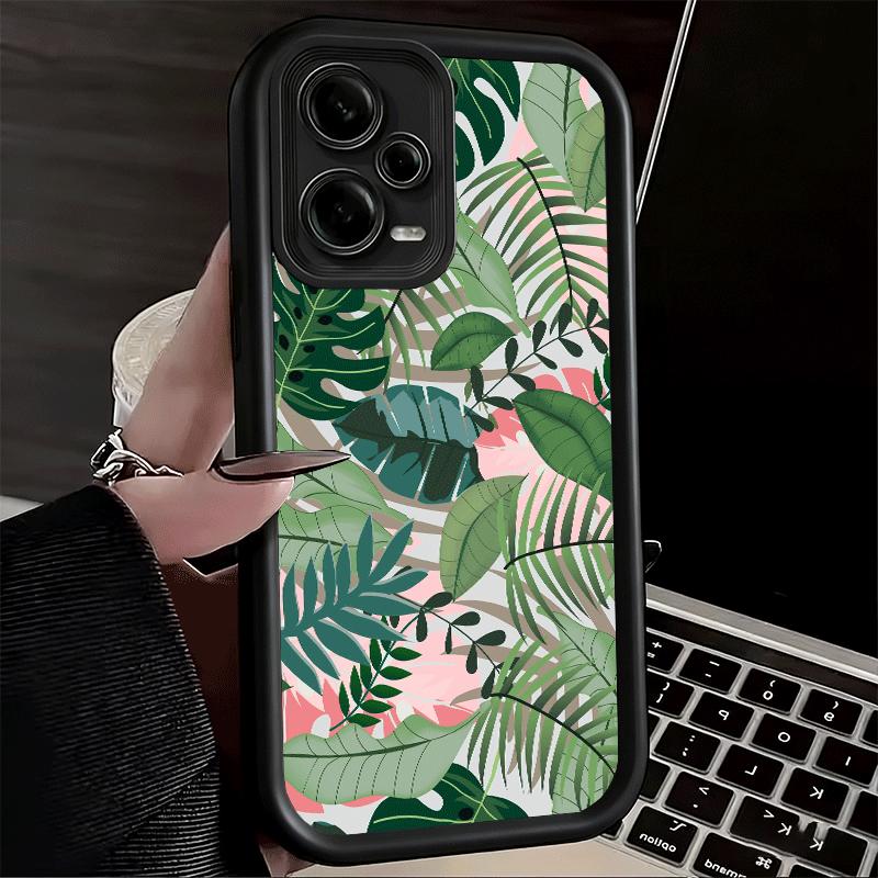Phone Case for Xiaomi Redmi Note 15 14 13 Pro Plus Summer Plants Green Leaf Shell 12S 11 11S 11T 5G 14S Soft Silicone Funda