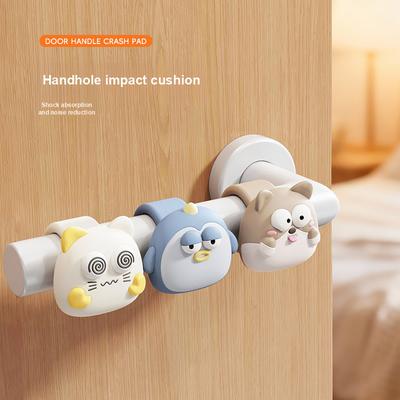 New Door Anti-Collision Pad Silicone Door Handle Protector for Bedroom Hallway Door