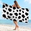 Black and White Pattern Towel Microfiber Beach Towel Absorbent Quick dry Soft Yoga Swimming Resort Mountain Climbing Towel