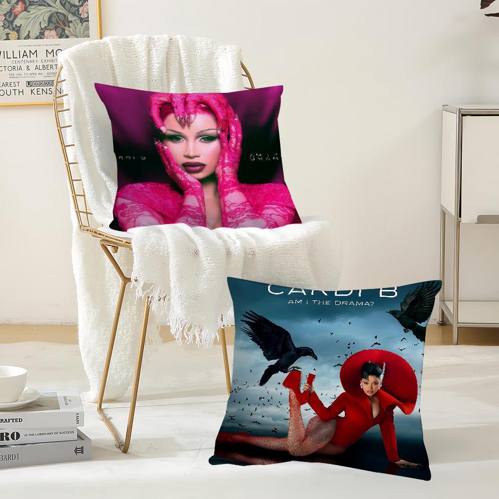 Singers C-Cardi B Am I The Drama Pillow Case Suitable For Bedrooms Living Rooms Cars Home Decoration