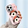 For iPhone 15 14 13 11ProMax 14 15 16 Samsung S25 S24 S23 S22 Redmi 10 13 14C Cartoon Black Cat Silver Edge Soft Liquid Silicone Protective Casing