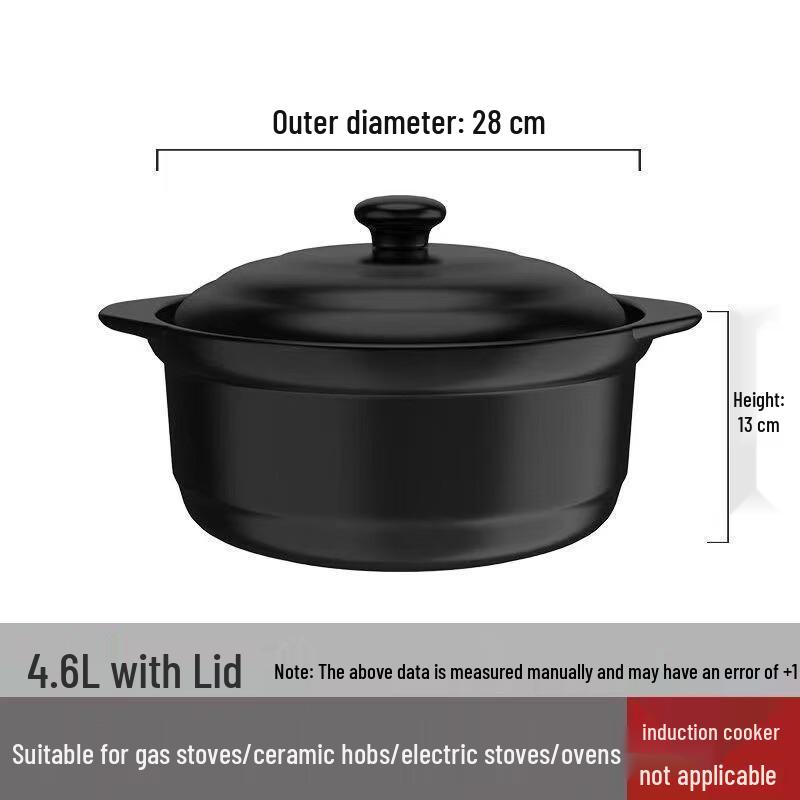 Yuzhuxun 4.6L High-Temperature Clay Stew Pot
