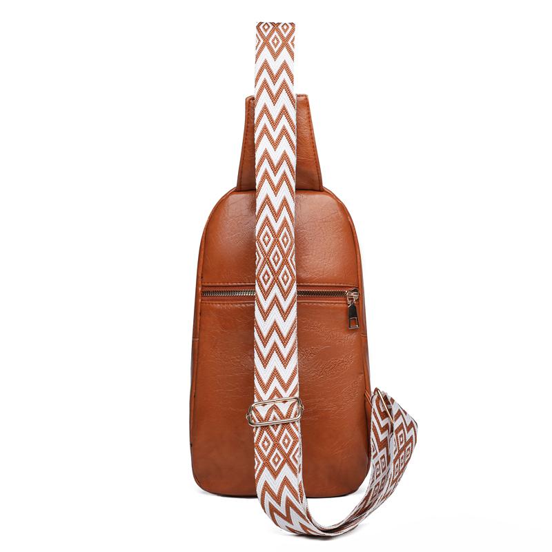 Vintage Chest Bag Women's Crossbody Bag Large Capacity Shoulder Bag