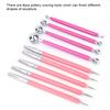 9Pcs DIY Acrylic Silicone Craving Pen Aluminum Tube Handle Pottery Clay Sculpture Tool #2