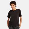 Timberland Dunstan Solid Logo Round Neck Short Sleeve T-Shirt Women Tops Black A6ATE-001