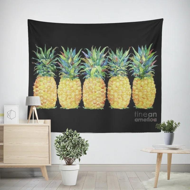 Гобелен для гостиной в офисе с рисунком ананаса — фото 7