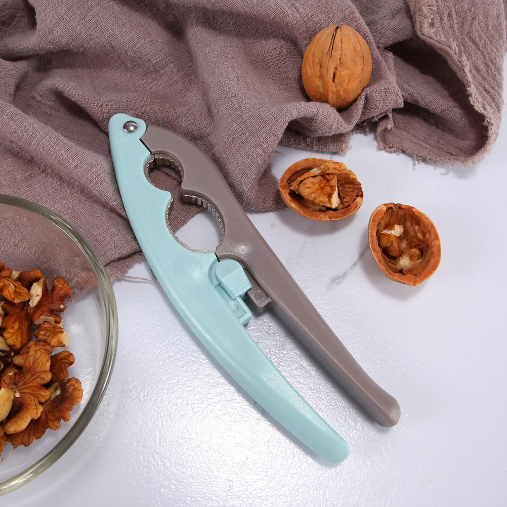 Non Slip Handle Walnut Cracker Kitchen Nutcracker Sheller Clip Tool Clamp Plier for Razil Nuts