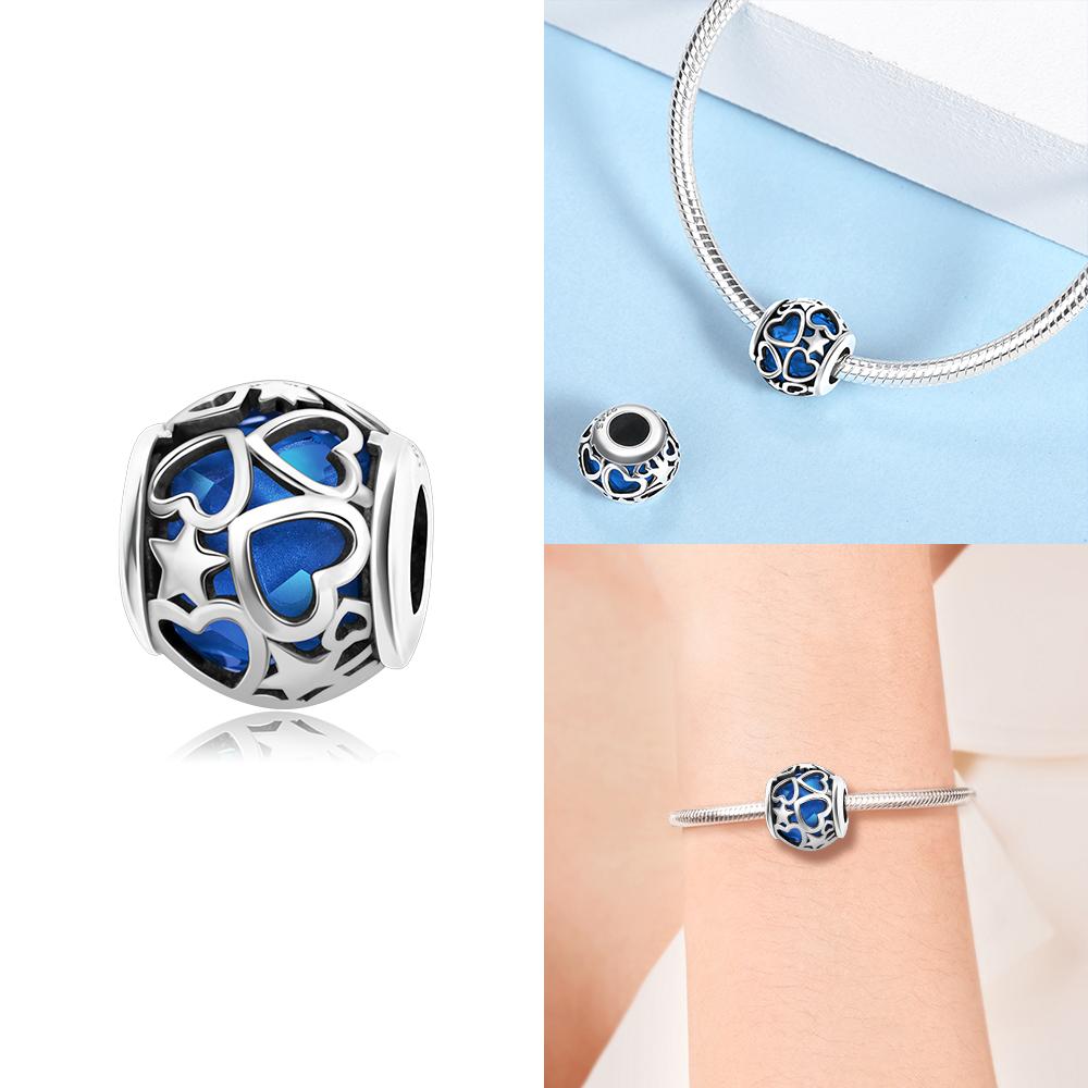 Charm Bead Charms copper Authentic Red Zircon Heart Love Couples Infinite Bead Charms Compatible With Bracelets Women Jewellery Diy Valentines Day Fi