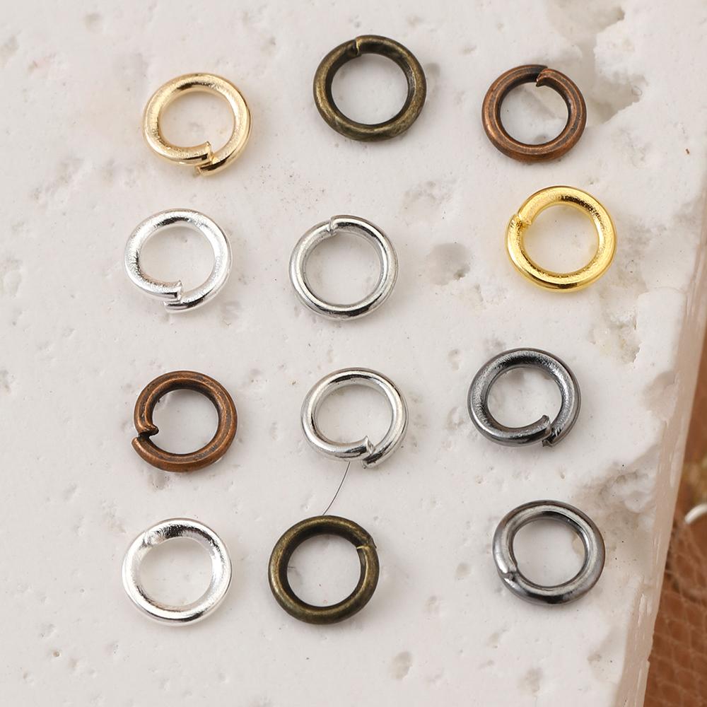 200pcs Open Circle Jump Rings Split Rings Pendant Connectors for Necklace Bracelet Jewelry Making DIY Accessories Wholesale