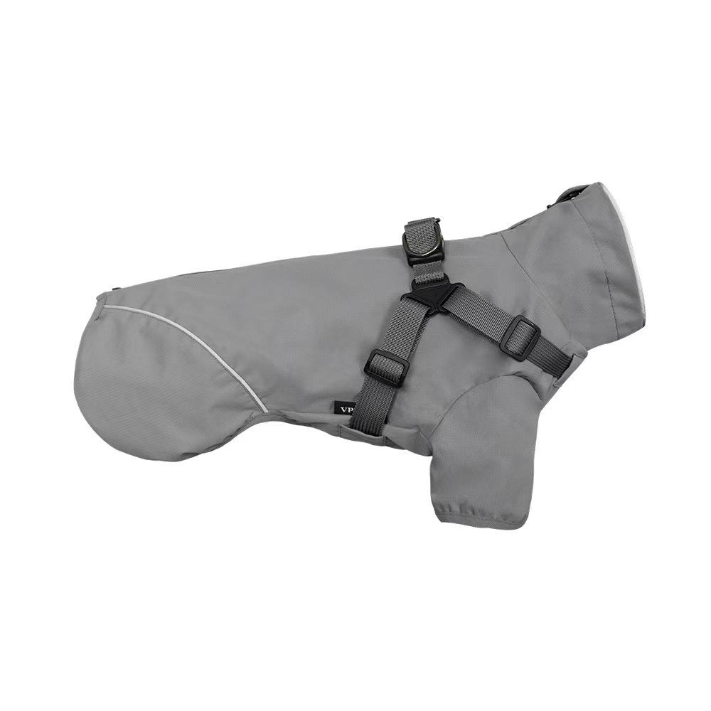 Pet Outdoor Dog Raincoat Reflective Waterproof Pet Spring Clothes Small Medium Dogs Hoodie Chest & Back Raincoat Accessories