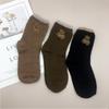Cute Teddy Bear Character Socks Women's Medium 6-Piece Set