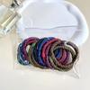 12pcs/set High Quality Ponytail Holders Nylon Elastic Rubber Band Fashion Hair Rope Set  School