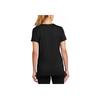 Nike Logo Print Crew Neck Pullover Casual Short Sleeve T-Shirt Women Tops Black CU7599-010