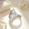 1 Stück Eleganter S-förmiger Hexenknotenring Irischer Keltischer Knotenring Edelstahl Retro Liebes-Talisman Schmuck Geburtstagsgeschenk