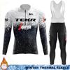 Termal Fleece Cycling Jersey Men's Winter Suit TEKR Thermal Man Outfit 2026 Mens Long Sleeve Clothing Jumper Set Ciclismo Hombre