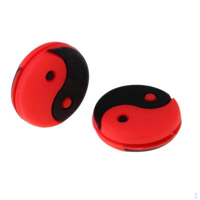2Pcs Durable Silicone Sports Tennis Racquet Vibration Dampener Shock Absorber