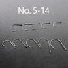 100Pcs Gold Iseini Fishing Hooks 100Pcs/Box Black Tube Payment Iseini Pressure Shank W/ Circle/Barbs