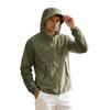 Giacca Antivento Leggera con Cappuccio da Uomo con Chiusura a Zip e Coulisse Regolabile