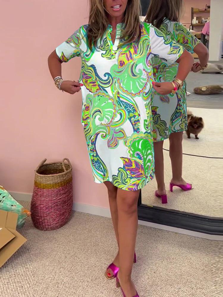 

Women s Floral Twist Maxi Dress with V-Neck and Long Sleeves 3XL зелений