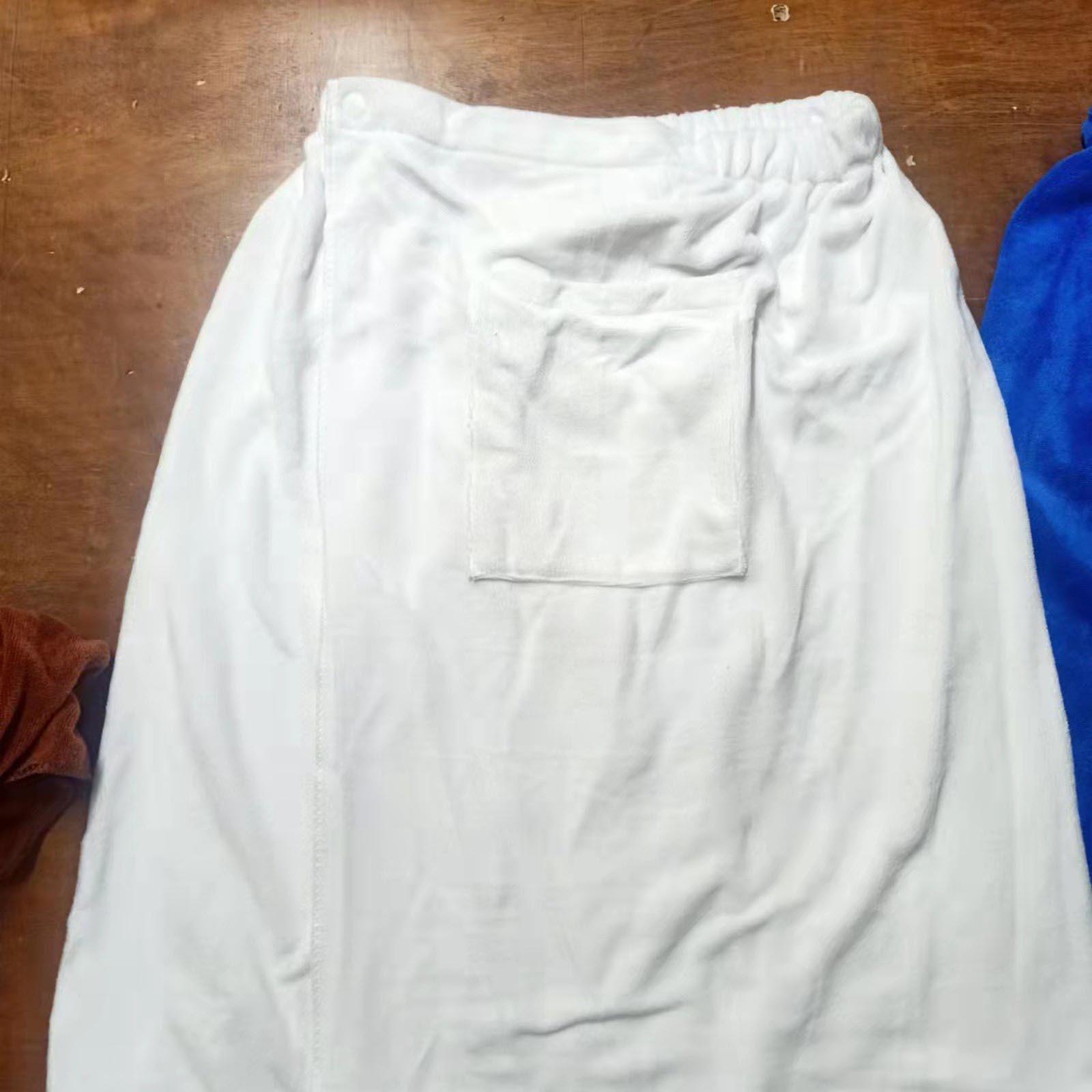 

Обгортання для ванни Чоловіче обгортання для ванни Рушник із застібкою Еластичний обгортання для душу Спа Обгортання для плавання з рушником для домашніх подорожей One Size білий