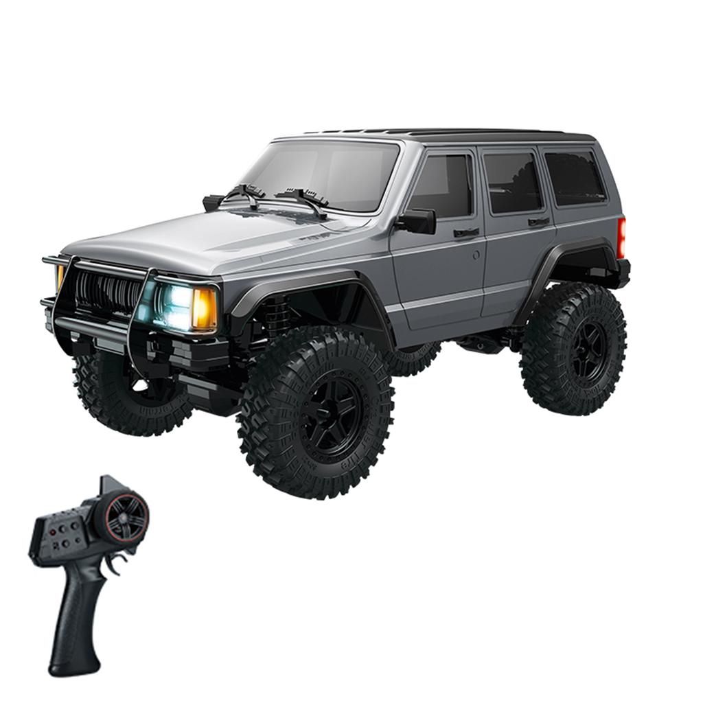 Remote Control Car, 2.4GHz 4WD Rechargeable Electric Off-Road Vehicle with LED Lights 3 Batteries, 1