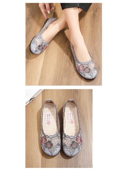 Summer Mesh Breathable Soft-Sole Shoes for Middle-Aged and Elderly Women