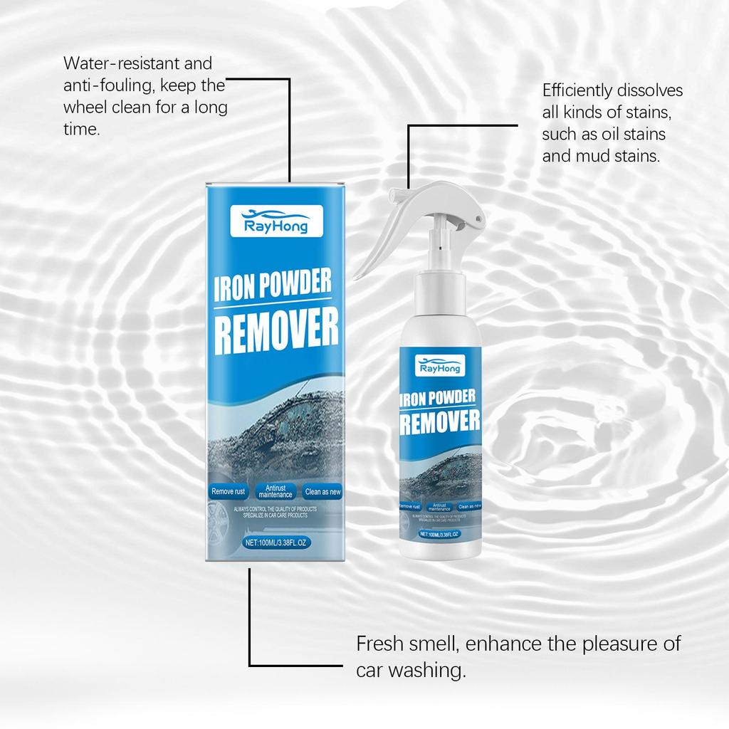 RAYHONG Car Rust & Stain Remover Spray - Gentle Cleaning & Prevention Solution