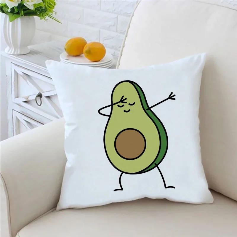 Lustiger Avocado-Druck Kissenbezug Dekokissen Sofawurf Kissenbezug Stuhl Autokissenbezug Heimdeko Einweihungsgeschenke