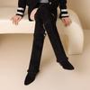 Krazing Pot Flock Pointed Toe Thick High Heels Thigh High Boots Size 46 Size 45 Slip On Plus Size Women Keep Warm Over-the-knee Boots