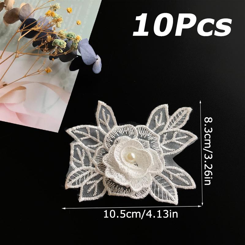 10PCS/Pack Lace Stage Costumes Daily Practicality DIY Creative Durable Repairing Embroidery Patches Clothing Renovation