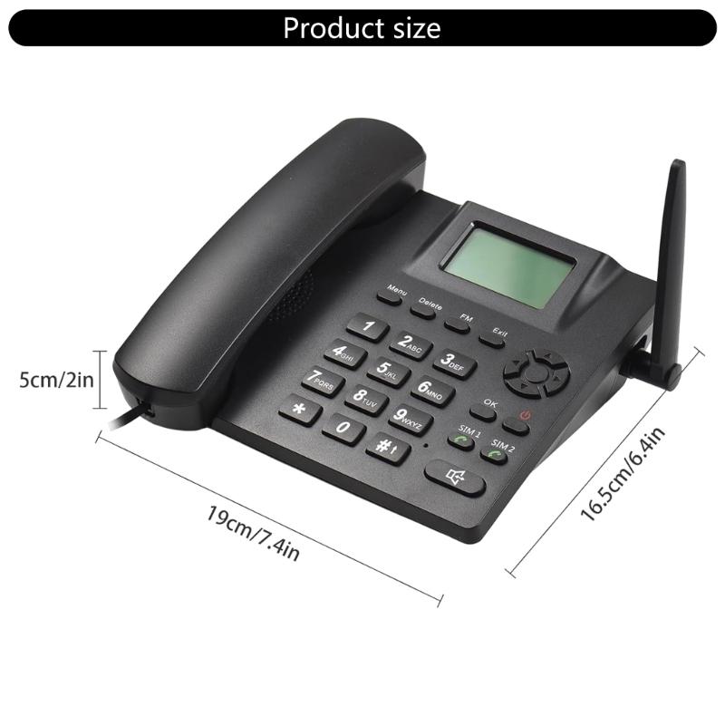 DDK995 Desktop Telephone With 2 Memory Card Functionality, Clear Call And Simple Operate For Offices Homes and Hotel