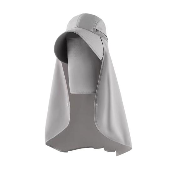 Sun Hat for Women Wide Brim Shawl with Neck Flap And Ponytail Hole Outdoor UV Protection Beach Hat for Fishing Hiking