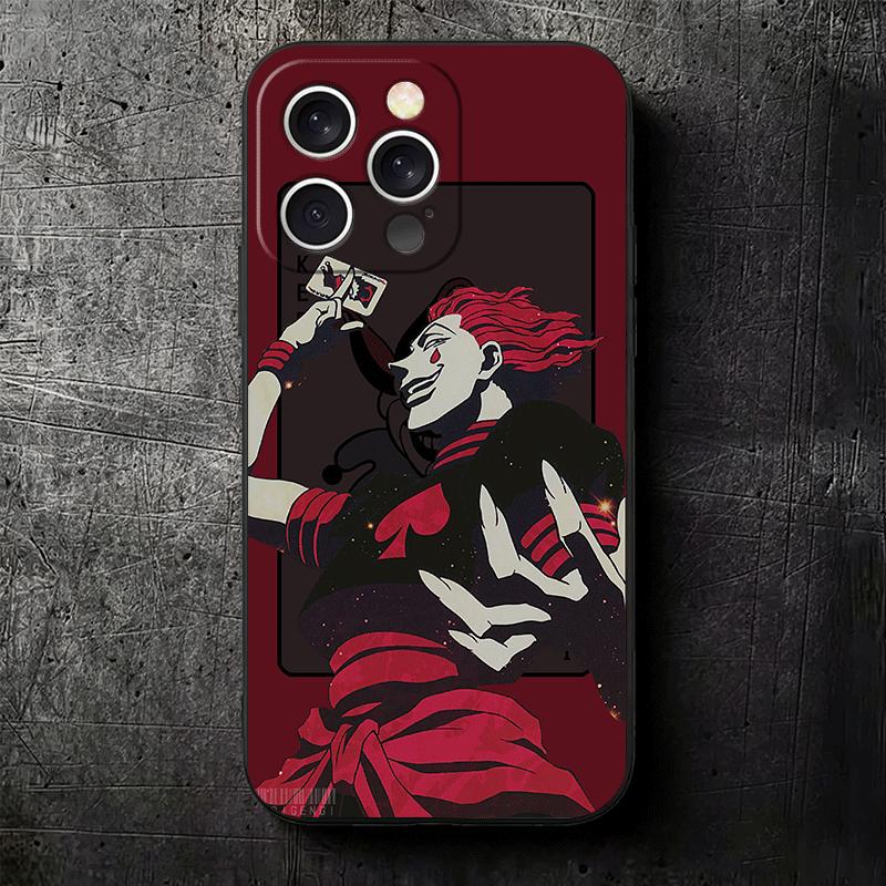 Hunter X-Hunters Hisoka Soft Phone Case for iPhone 16 16E 17 Air 15 Pro Max 14 Plus 13 Mini 11 12 7 Black Cover Back Shell