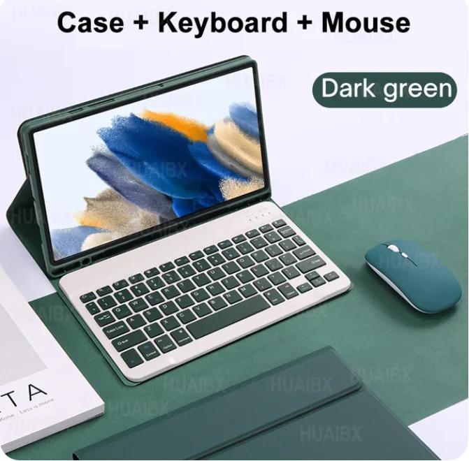 Tablets Toetsenbordhoes Voor Galaxy Tab A8 SM-X200 X205 X207 10,5 Inch Afneembare Toetsenbordhoes voor Samsung Tab A8 / Funda Portuguese Keyboard