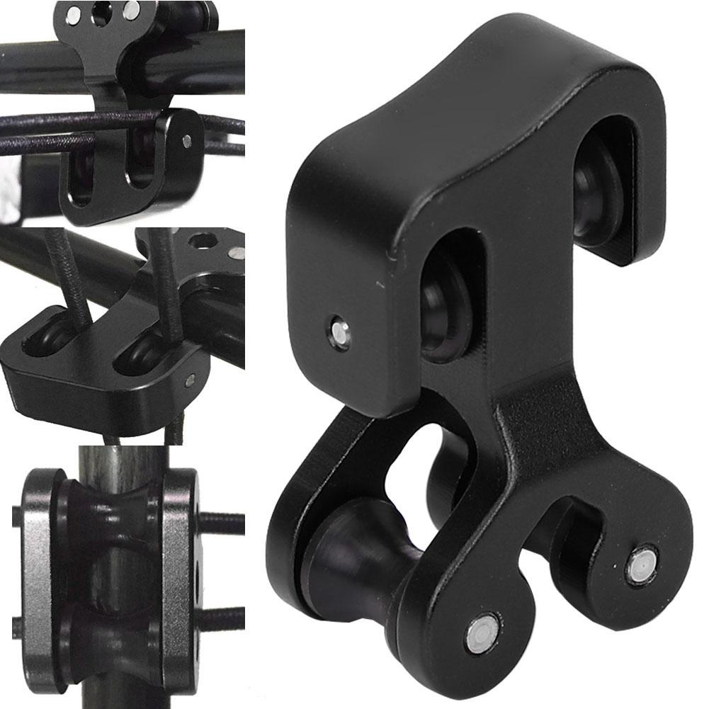 Aluminum Alloy Archery Cable Slide Bow String Roller Glide Block Separator black